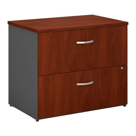 Bush Ind Bush Furniture Lateral File Cabinet, 2 Drawer with Double Handle Pulls - Hansen Cherry - Series C WC24454C